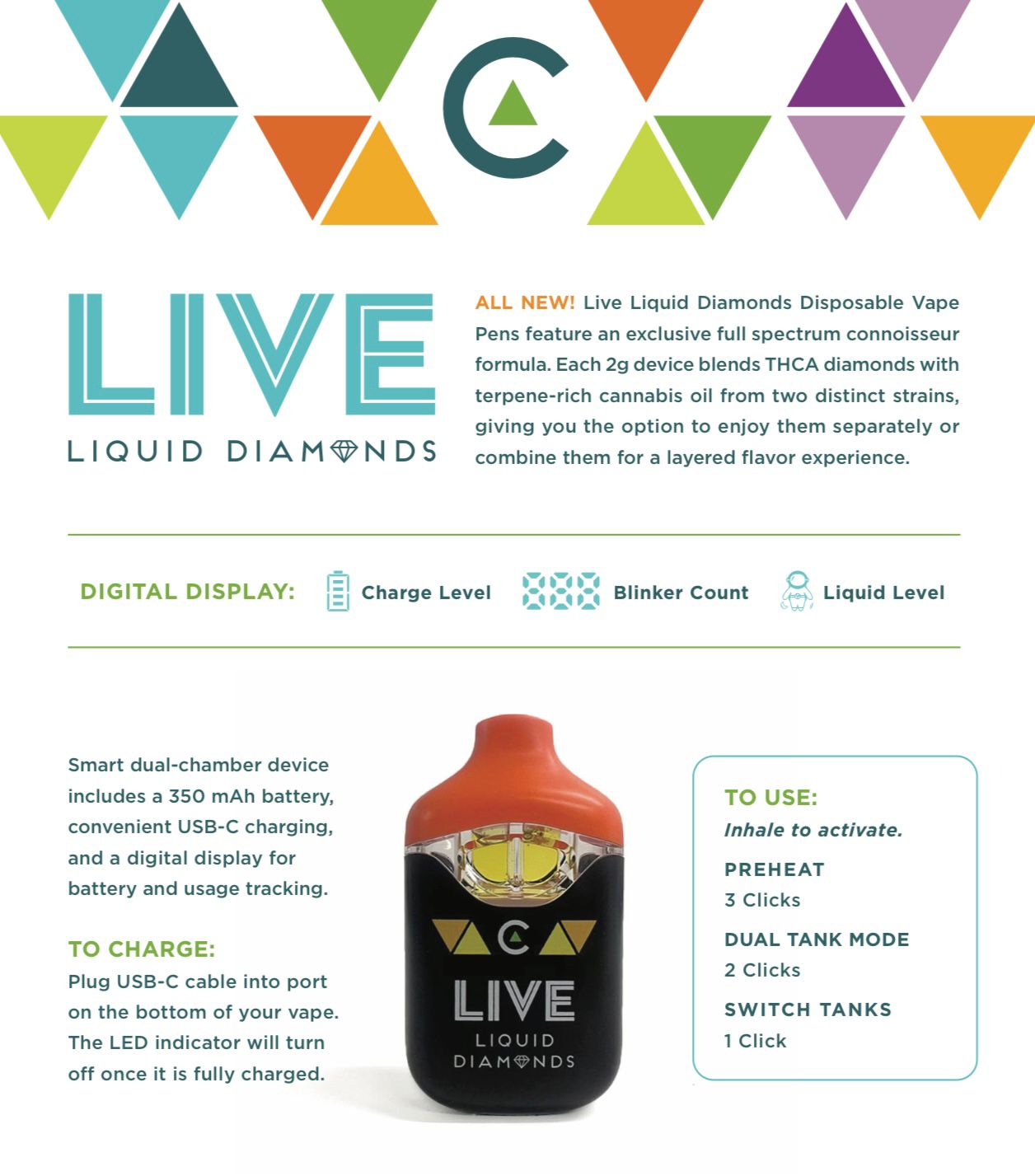 LIVE Dual Chamber 2Gram Vape