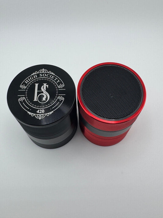 LED Bluetooth Speaker Grinder - Grind. Shine. Listen.