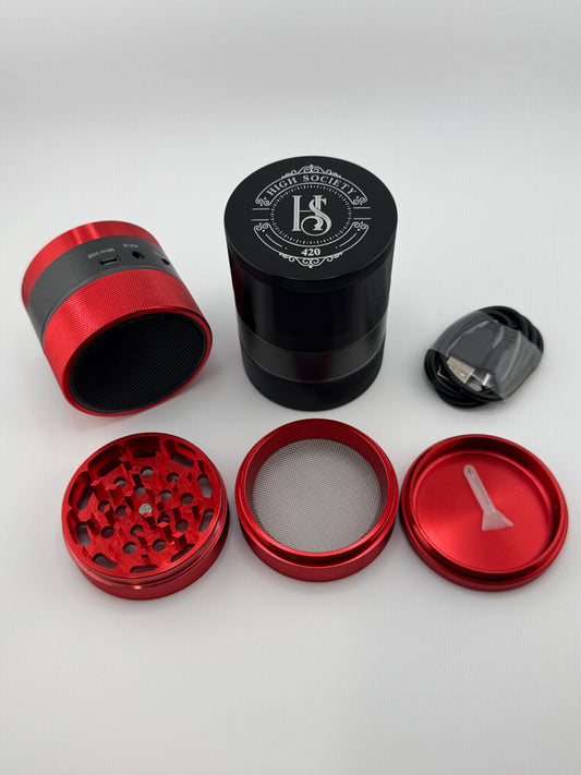 Grind. Shine. Listen. – LED Bluetooth Speaker Grinder