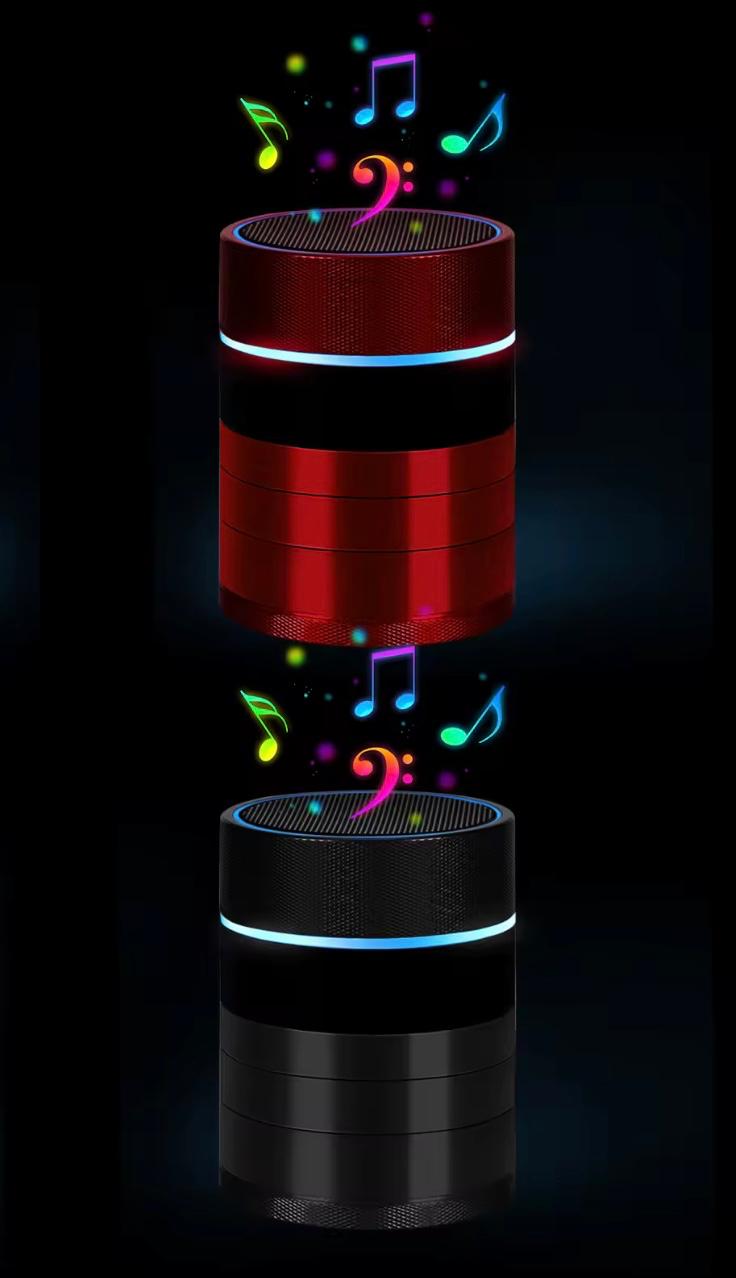 Grind. Shine. Listen. – LED Bluetooth Speaker Grinder
