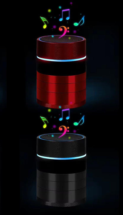 Grind. Shine. Listen. – LED Bluetooth Speaker Grinder